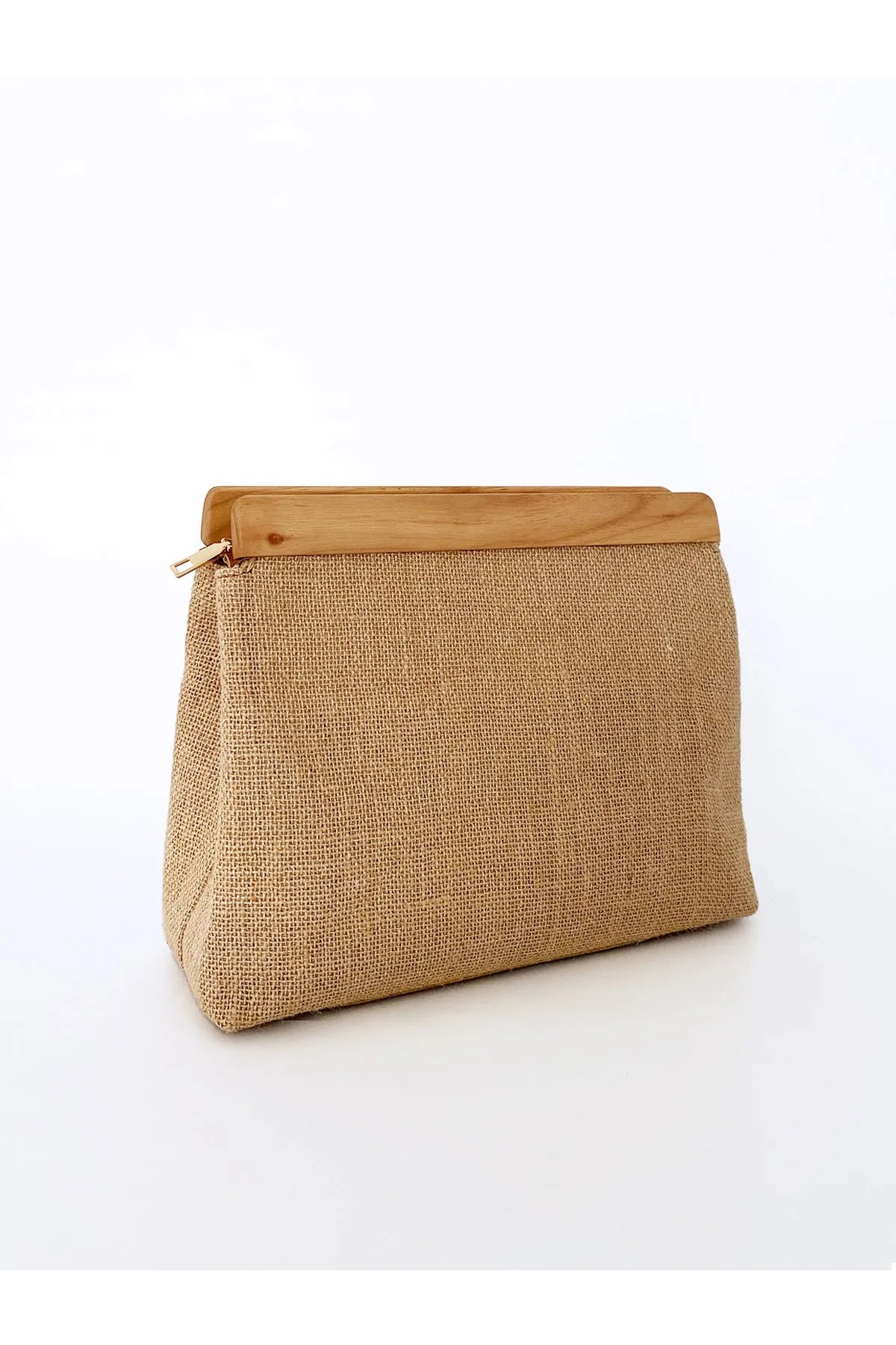 Wooden Jute Straw Clutch clutch LUNARITY GARAGE