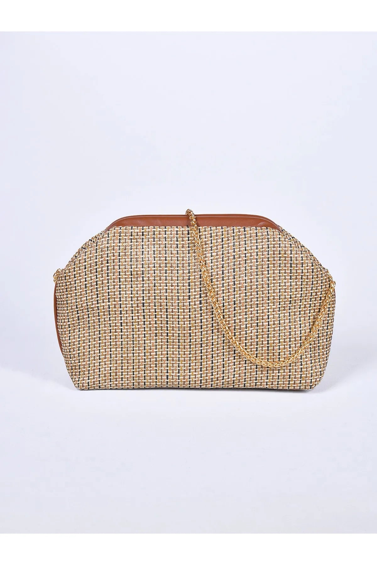Line Pattern Chain Strap Shoulder Bag shoulder bag LUNARITY GARAGE