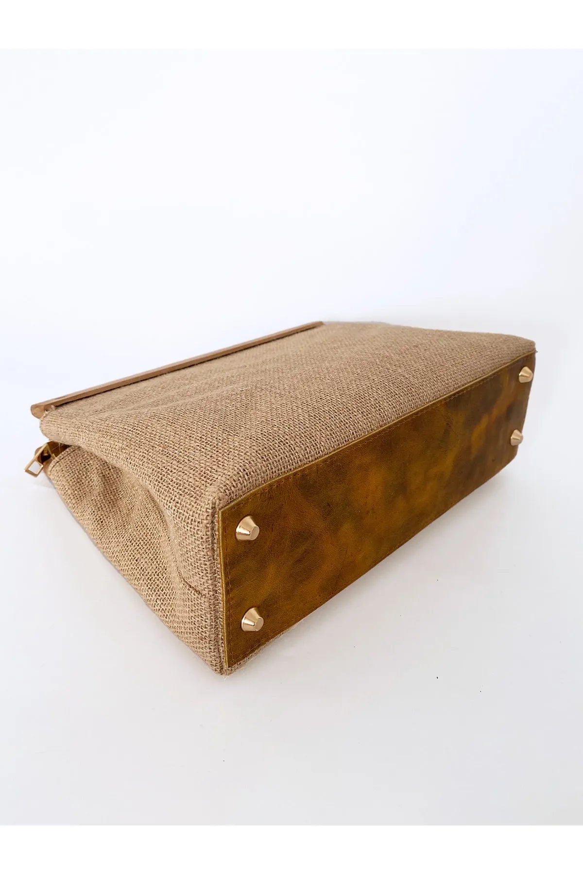 Wooden Jute Straw Clutch clutch LUNARITY GARAGE