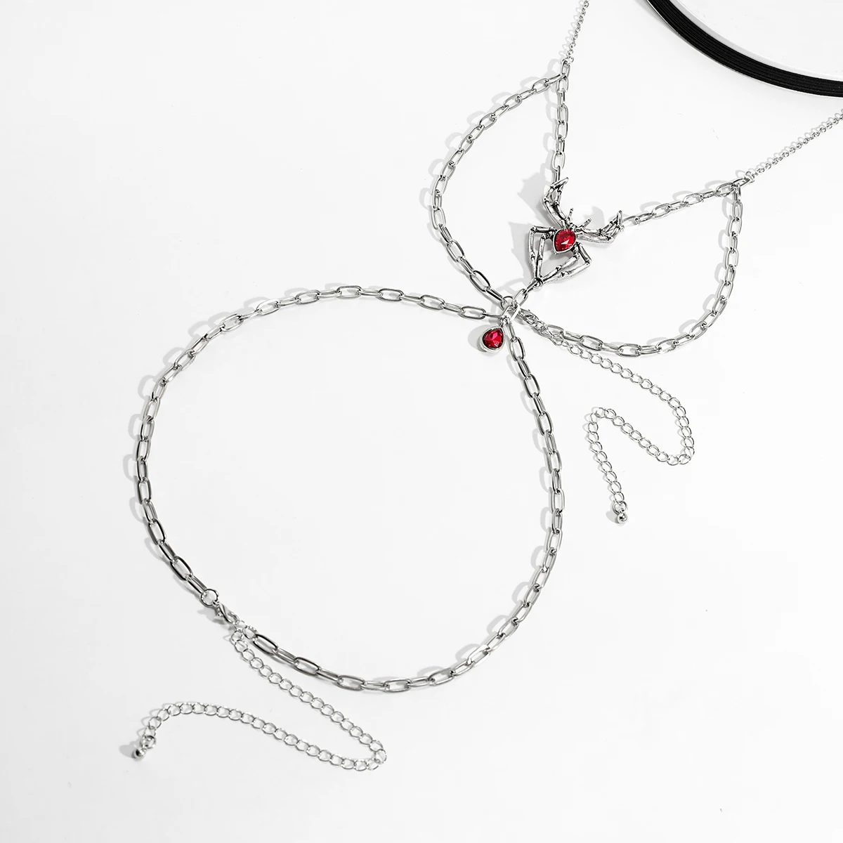 Gothic Halloween Metal Spider Chain Leg Chain - Women's Sexy Cosplay Body Jewelry leg Chain LUNARITY GARAGE