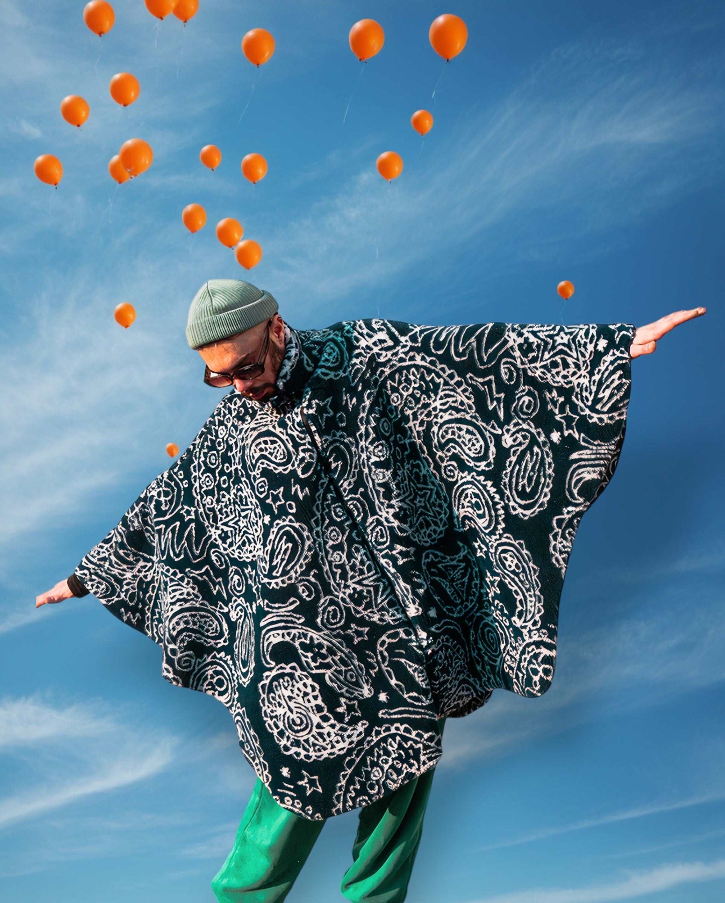 I'm Flying Plush Fabric Poncho poncho LUNARITY GARAGE Small