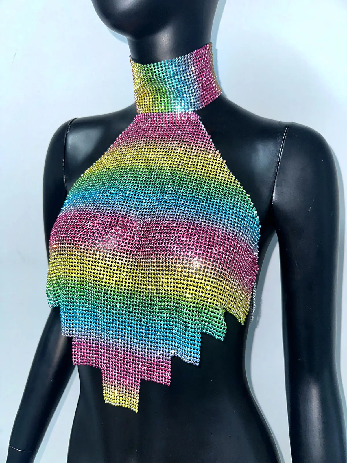 Colorful Metal Sequin Tank Top crop top LUNARITY GARAGE