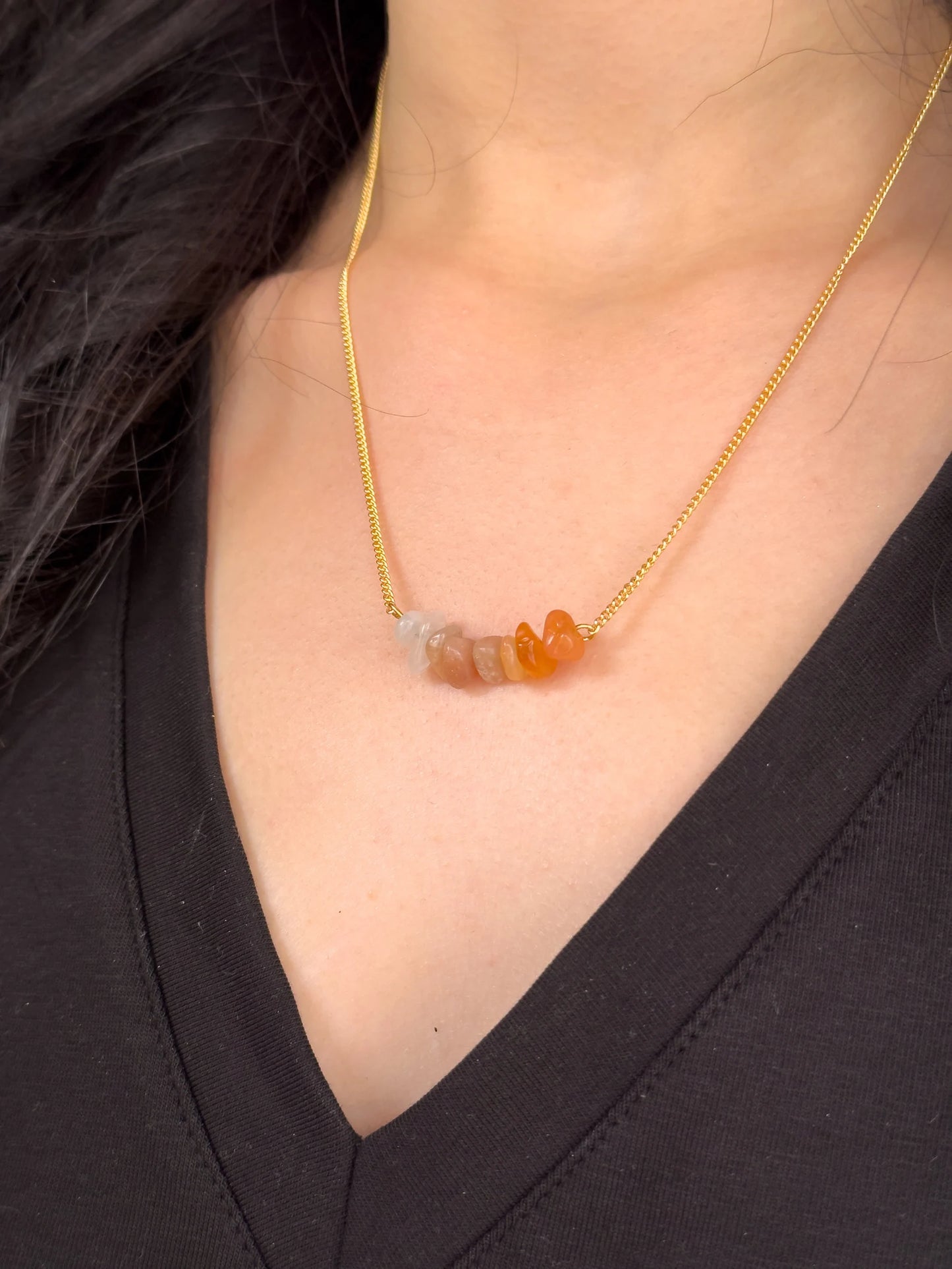 Sacral Chakra Gemstone Necklace LUNARITY GARAGE