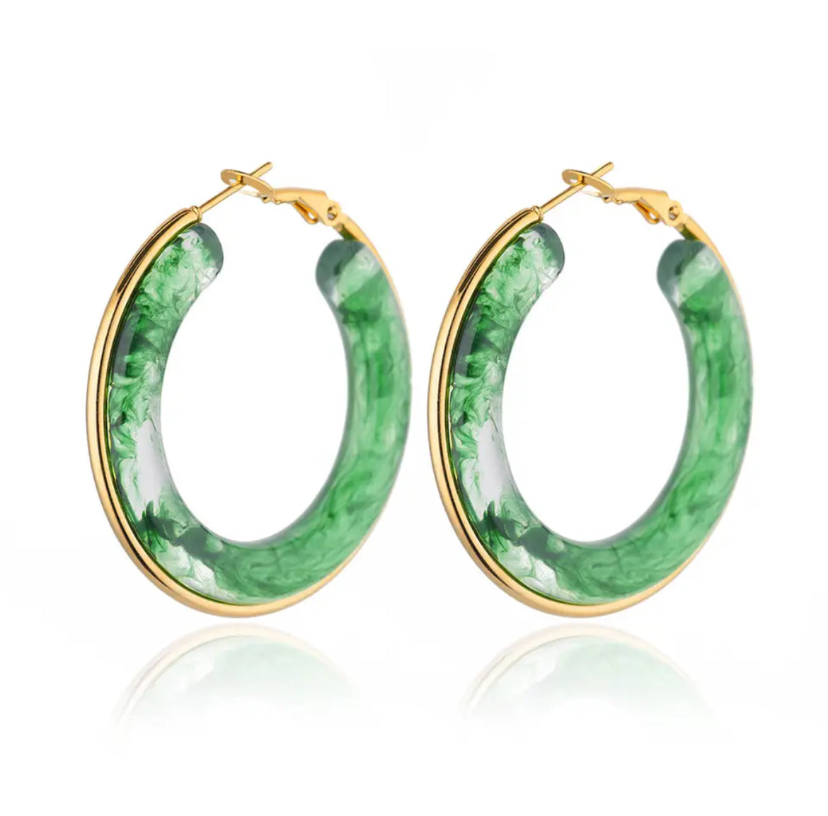 Acrylic Hoop Earrings earrings LUNARITY GARAGE