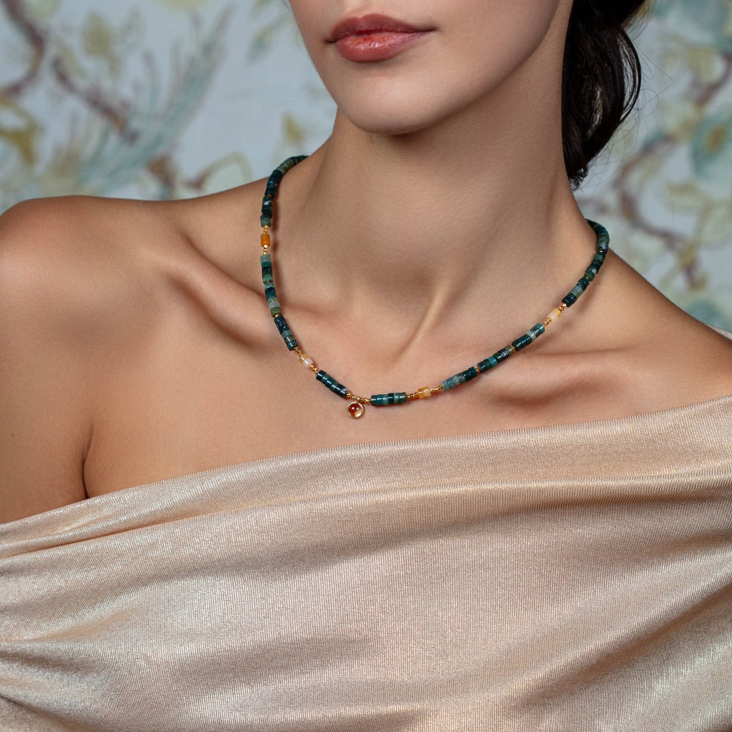 Fall Series Necklaces necklaces LUNARITY GARAGE Black Opal-Carnelian-Citrine Necklace