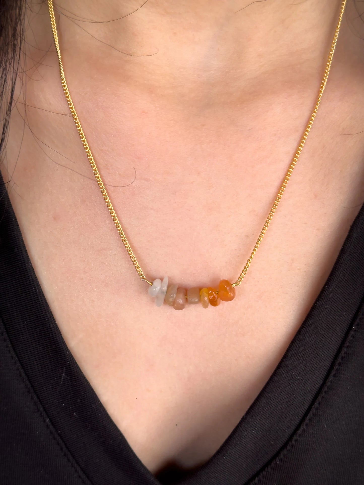 Sacral Chakra Gemstone Necklace LUNARITY GARAGE