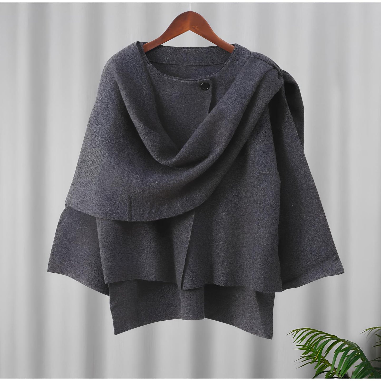 Elegant Scarf Collar Woolen Jacket Jackets Lunarity Garage