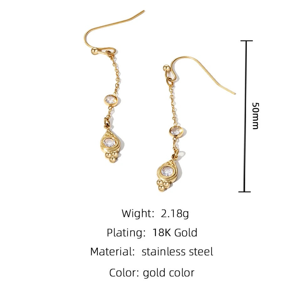 Endless Sparkle Dangle Earrings earrings LUNARITY GARAGE
