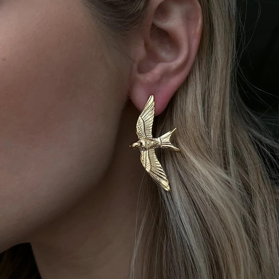 Vintage Bird Earrings earrings LUNARITY GARAGE