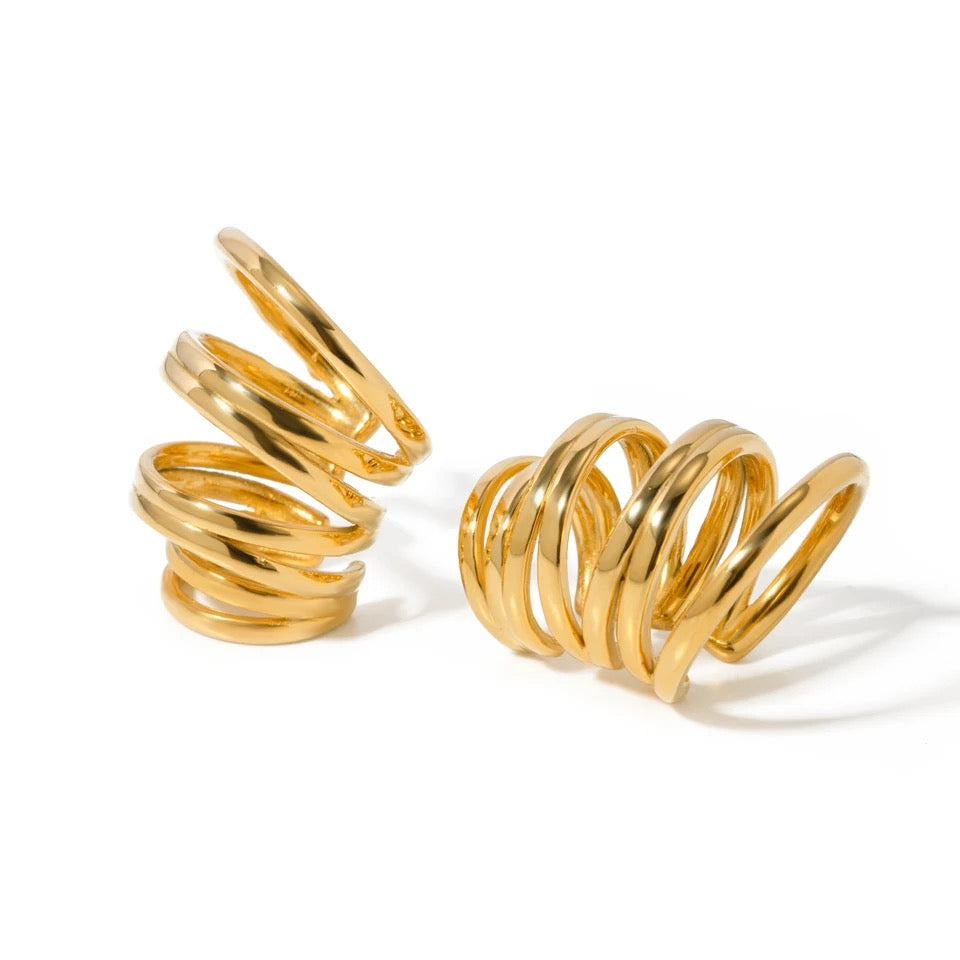 Multi-Layer Ear Clips earrings LUNARITY GARAGE