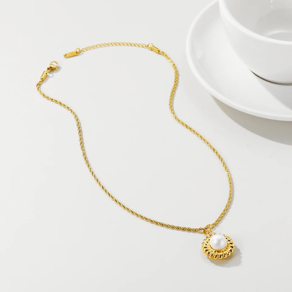 Pearl & Rope Necklace necklaces LUNARITY GARAGE