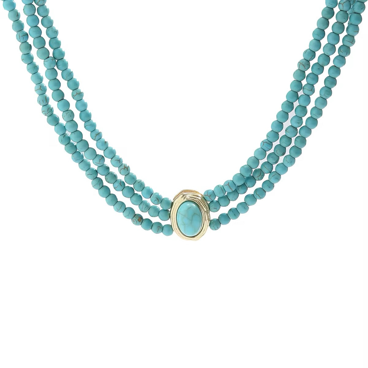 Romantic Turquoise Choker Necklace necklaces LUNARITY GARAGE