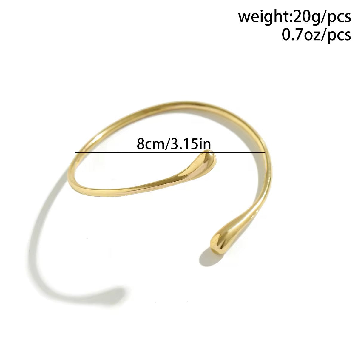 Minimalist Dewdrop Boho Arm Bracelet arm bracelet LUNARITY GARAGE