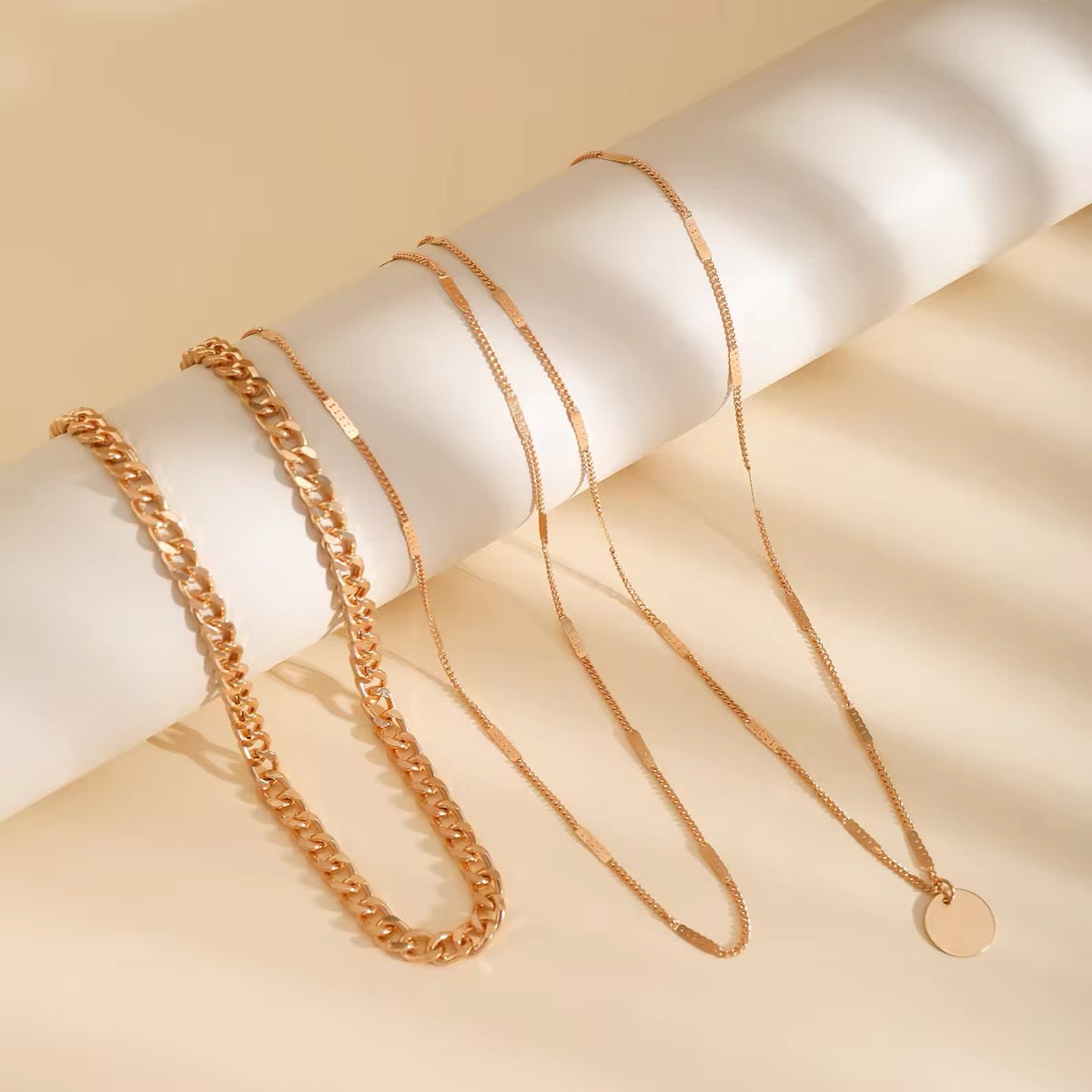 Minimalist Bohemian Metal Circle Pendant Necklace necklaces LUNARITY GARAGE