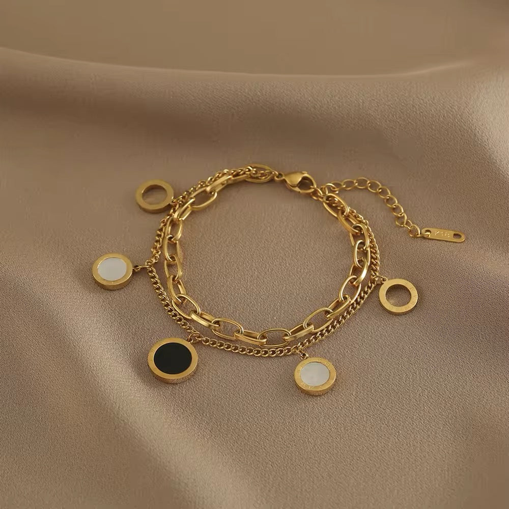 Luxury Roman Numerals Charm Bracelet & Bangles bracelets LUNARITY GARAGE