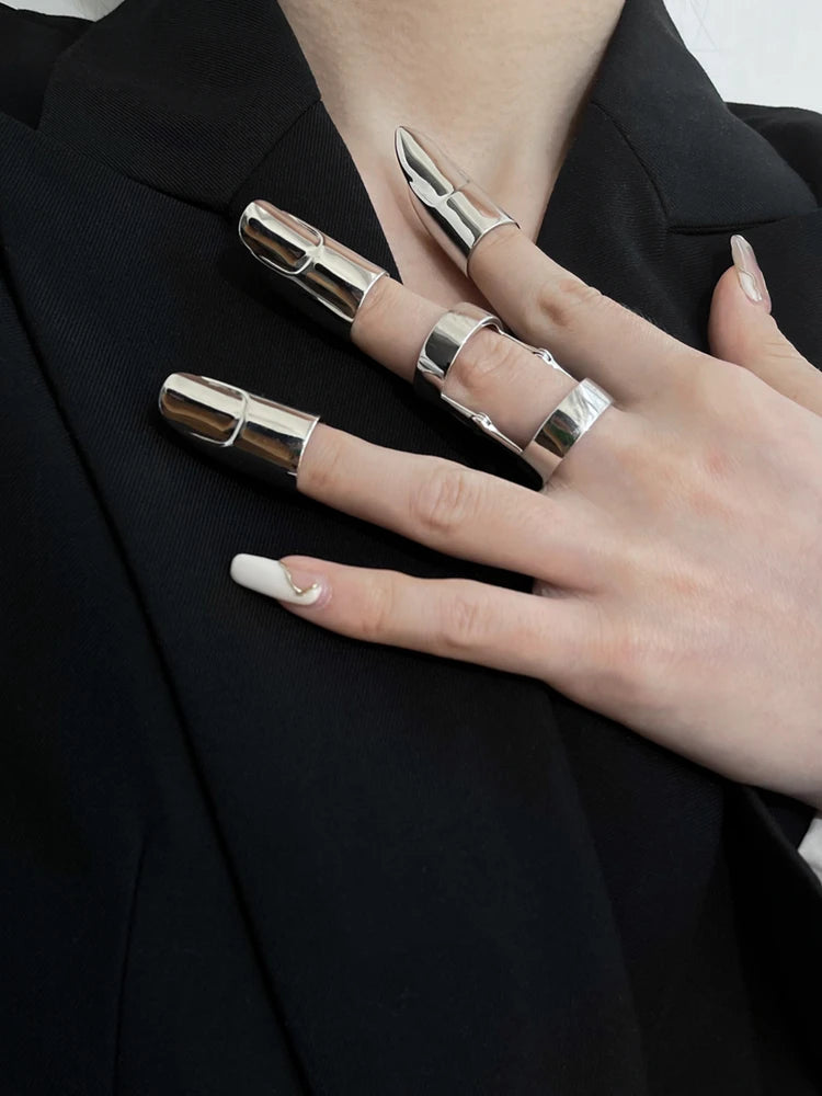 Pharaoh Armor Nail Sleeve Metal Finger Ring Ring Lunarity Garage