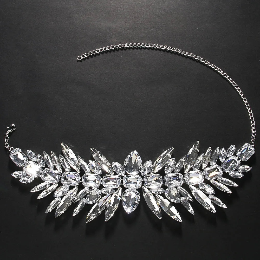 Vintage Geometric Crystal Choker Necklace Necklace Lunarity Garage