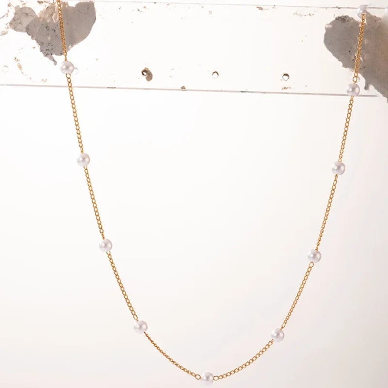 Bohemian Butterfly Three-Layer Pearl Pendant Necklace Necklace Lunarity Garage