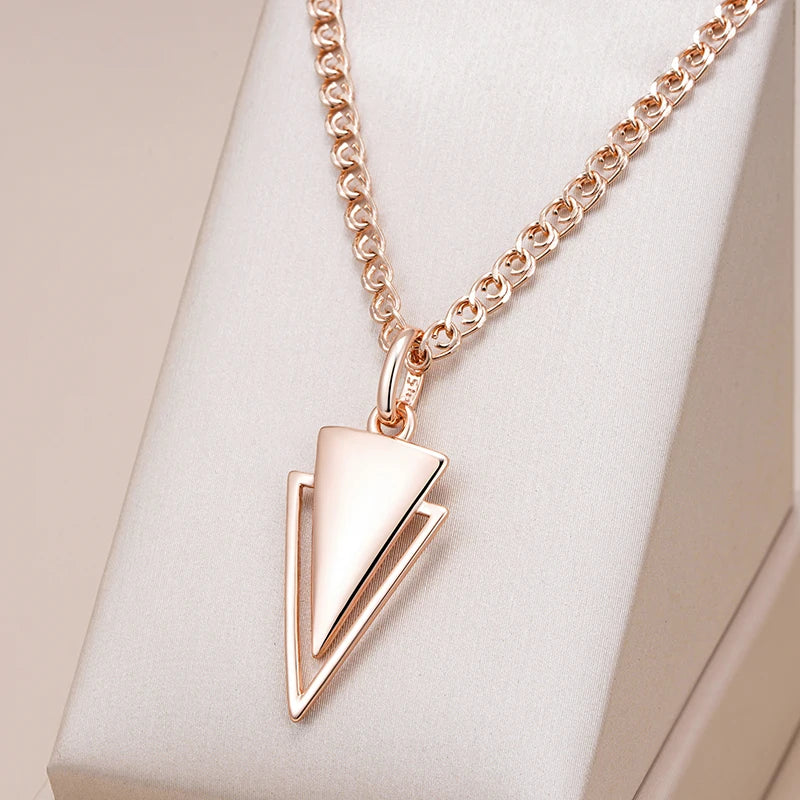 Glossy Triangle Pendant Necklace Necklace LUNARITY GARAGE