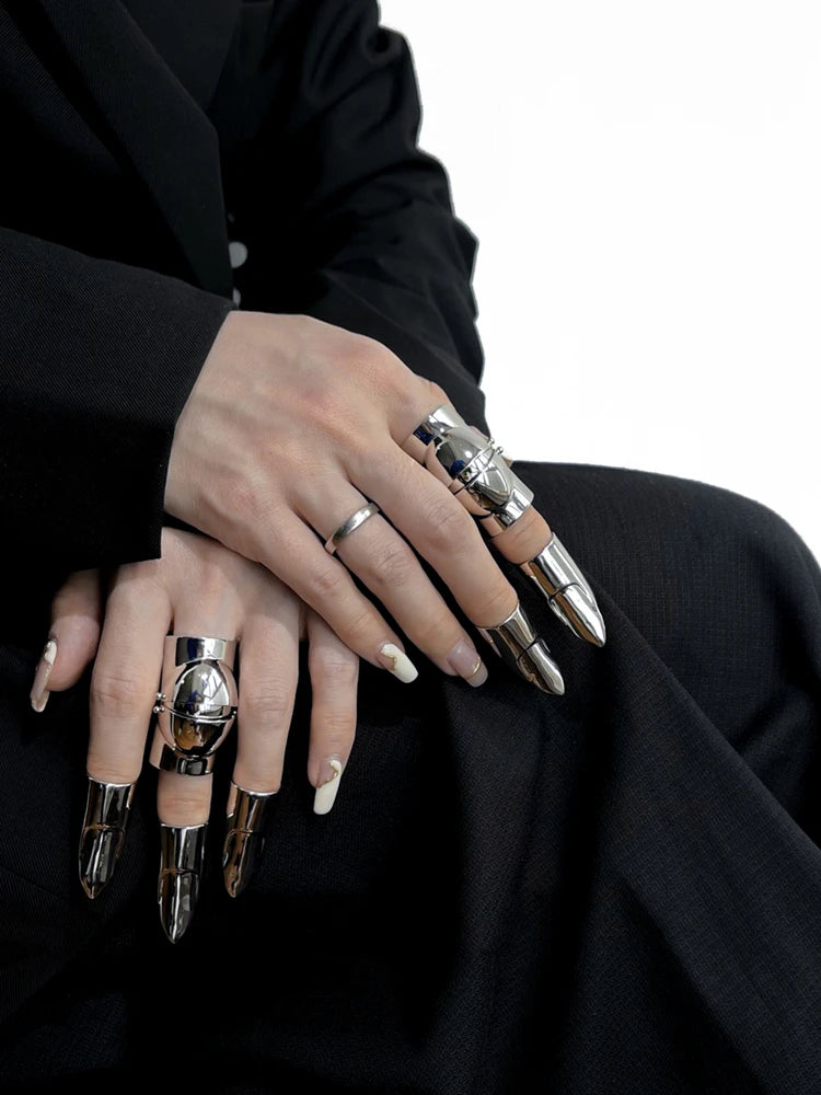 Pharaoh Armor Nail Sleeve Metal Finger Ring Ring Lunarity Garage