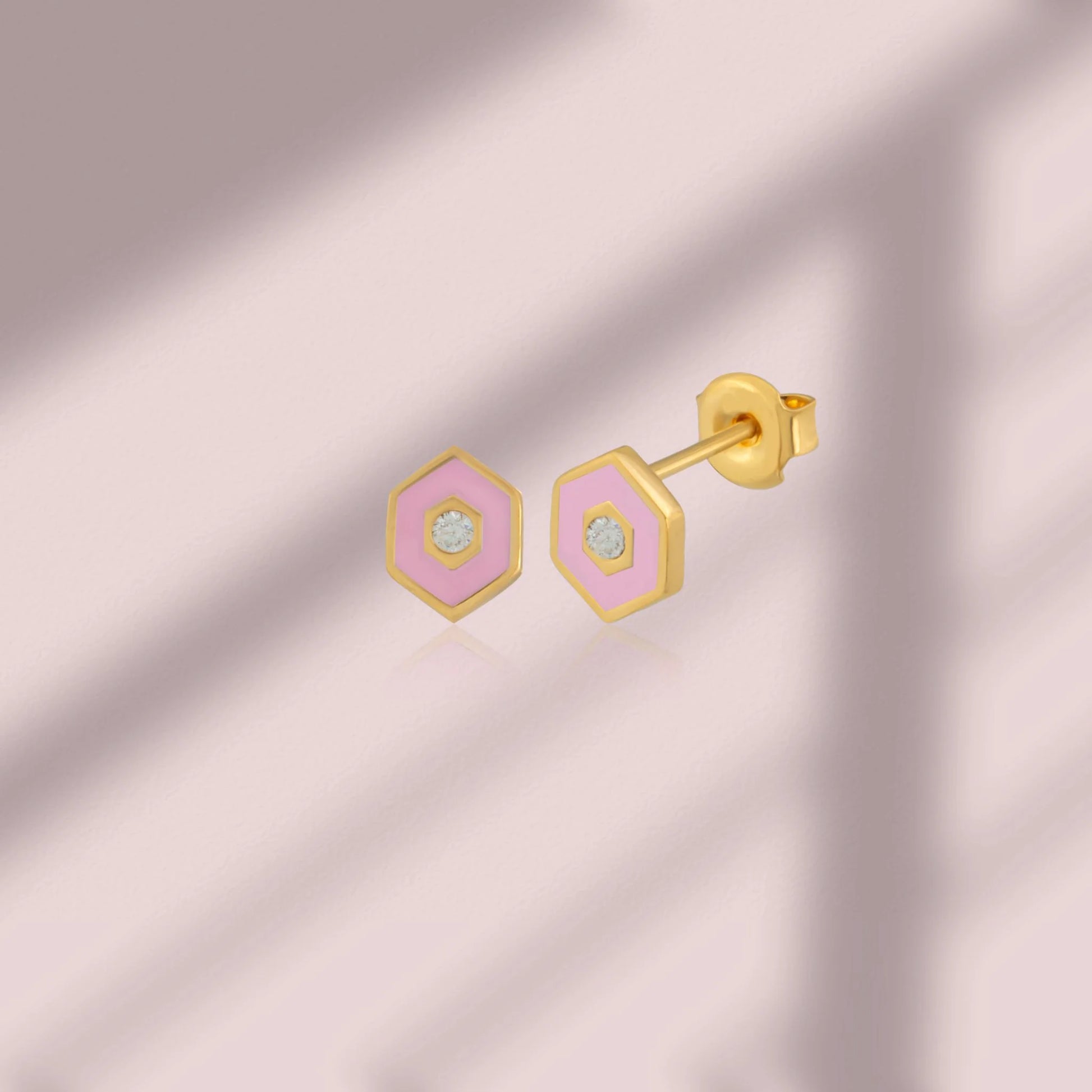 Minimalist Vivid Earrings earrings LUNARITY GARAGE Pink