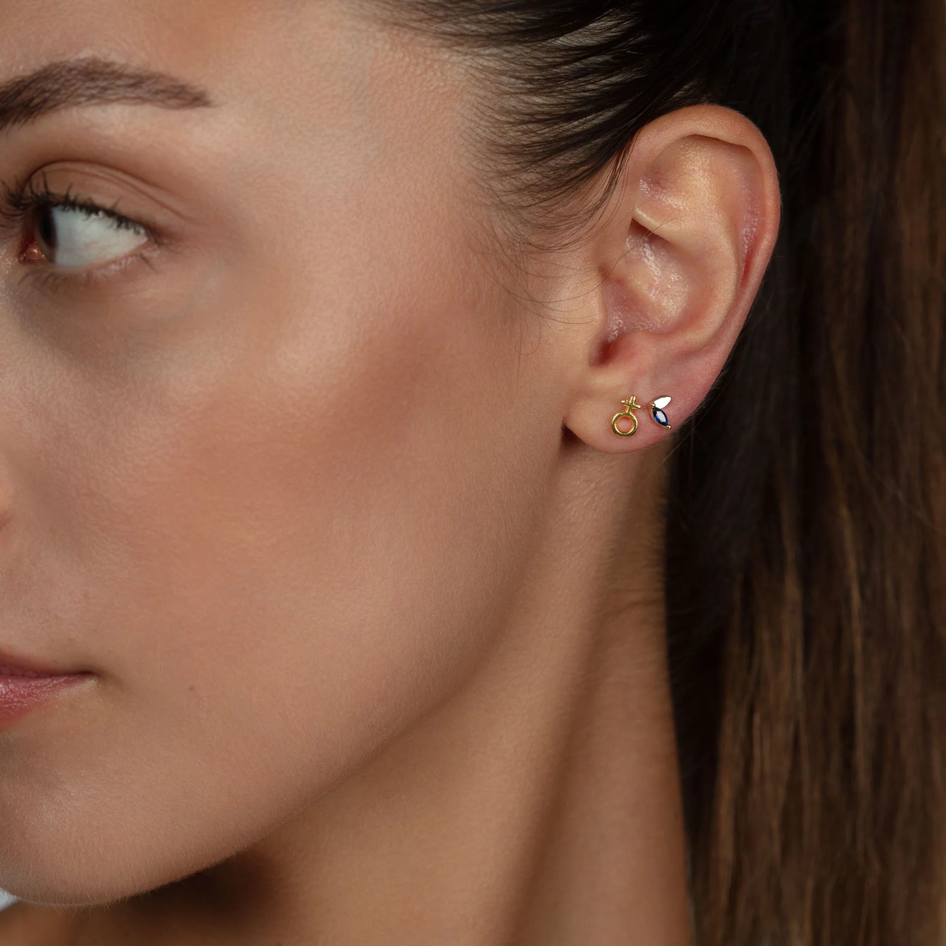 Marquise Stone Piercing earrings LUNARITY GARAGE