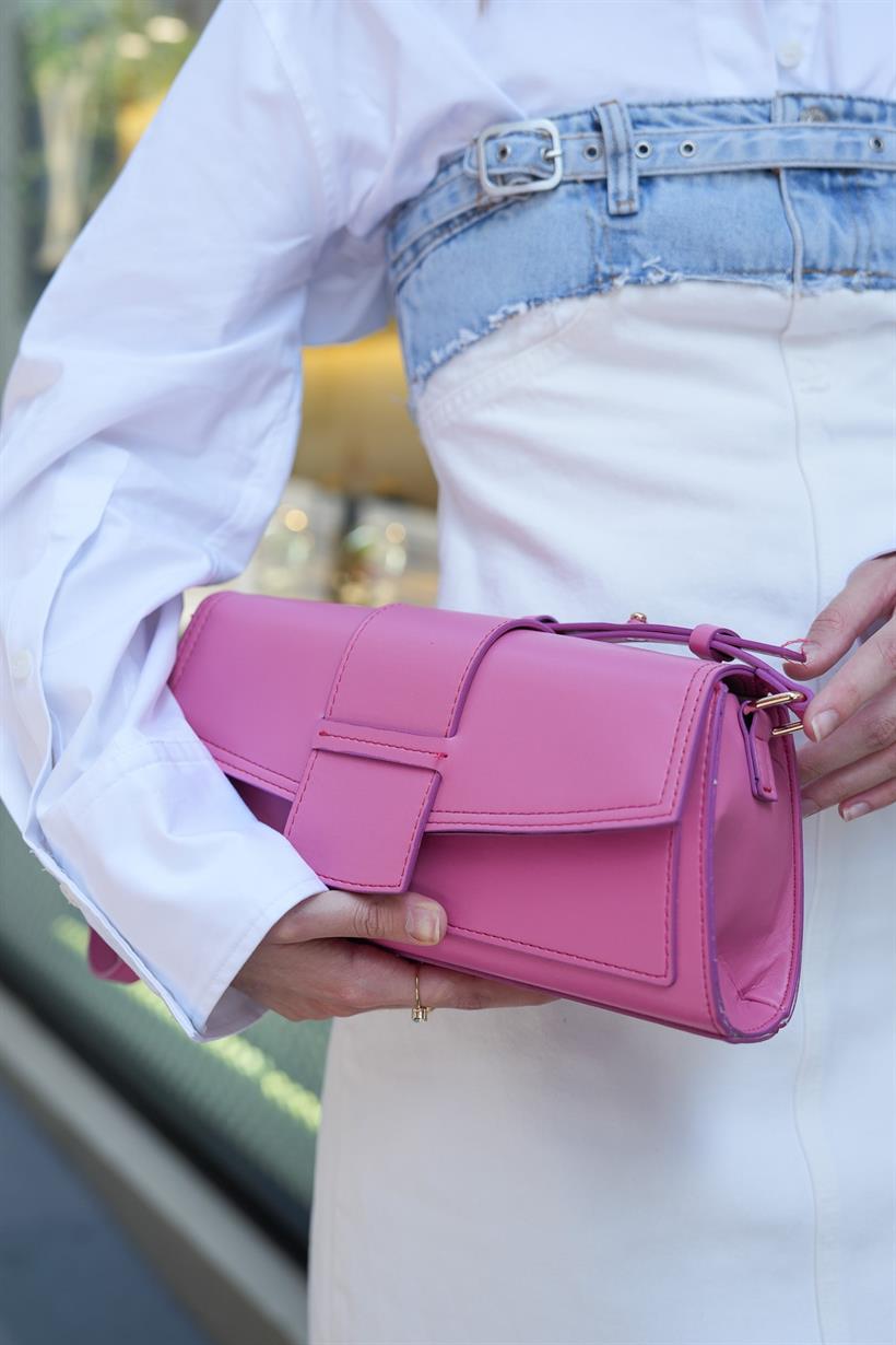 Fuchsia Clamshell Rectangle Bag bag LUNARITY GARAGE