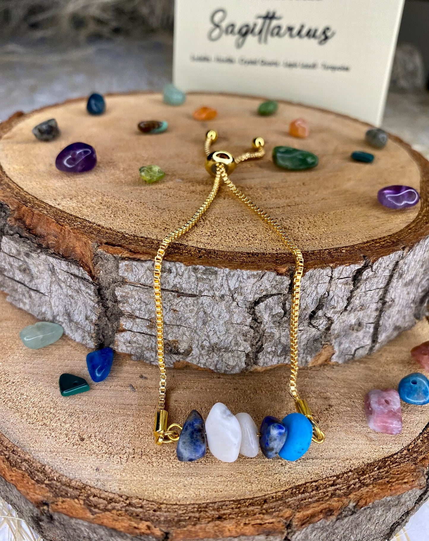 Sagittarius Zodiac Gemstone Bracelet bracelets LUNARITY GARAGE