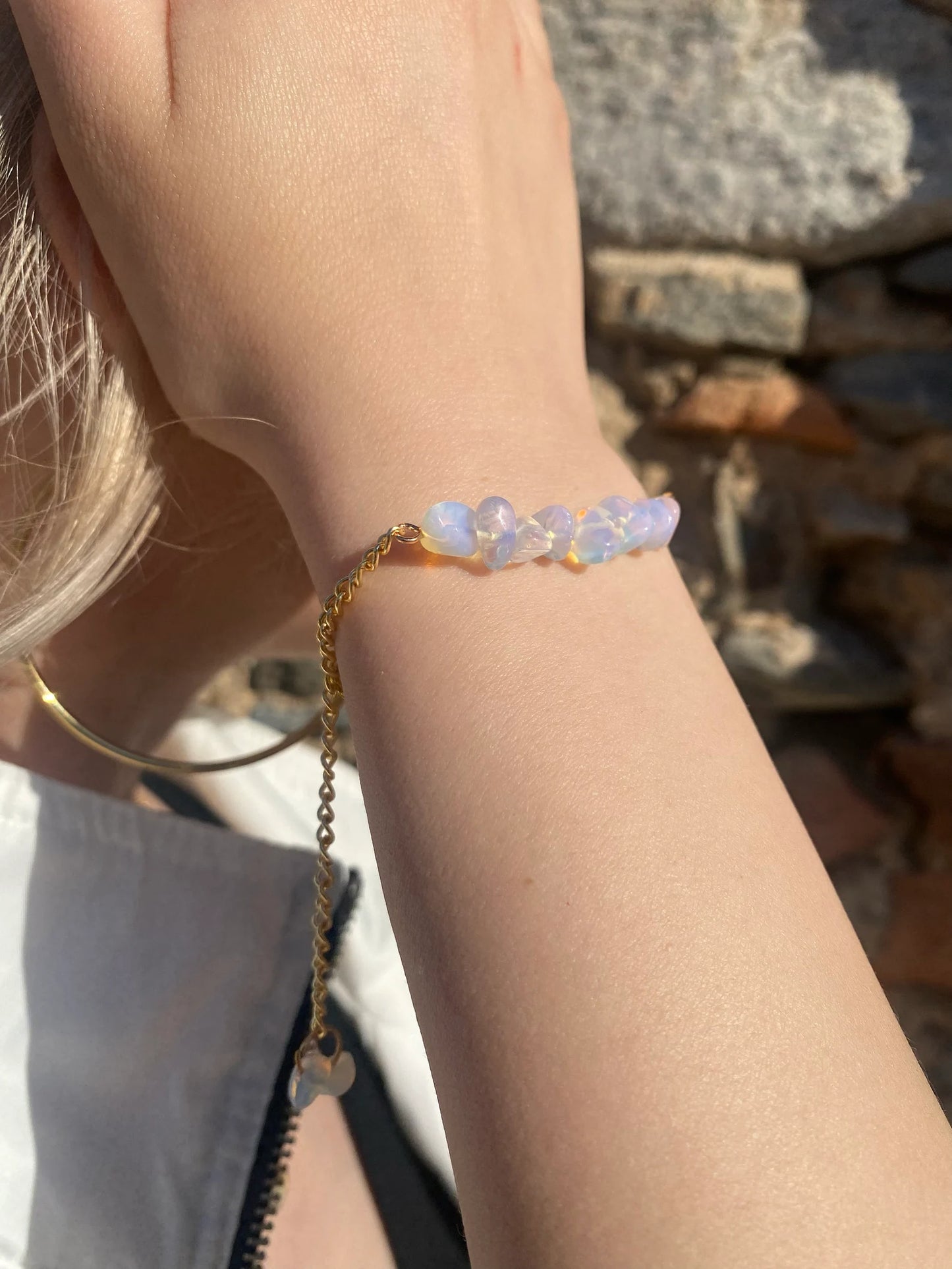 Handmade Opalite Bracelet gemstone bracelet LUNARITY GARAGE