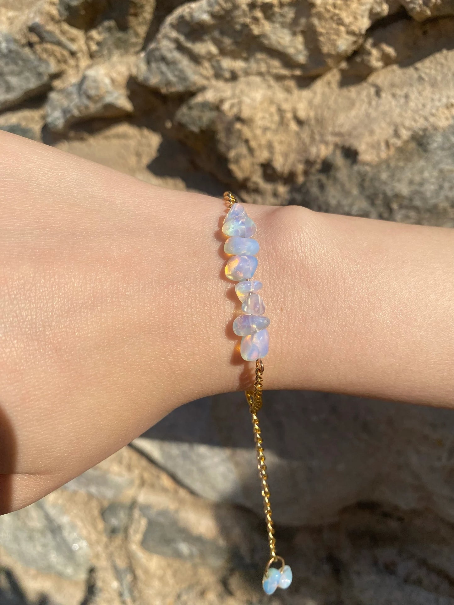 Handmade Opalite Bracelet gemstone bracelet LUNARITY GARAGE