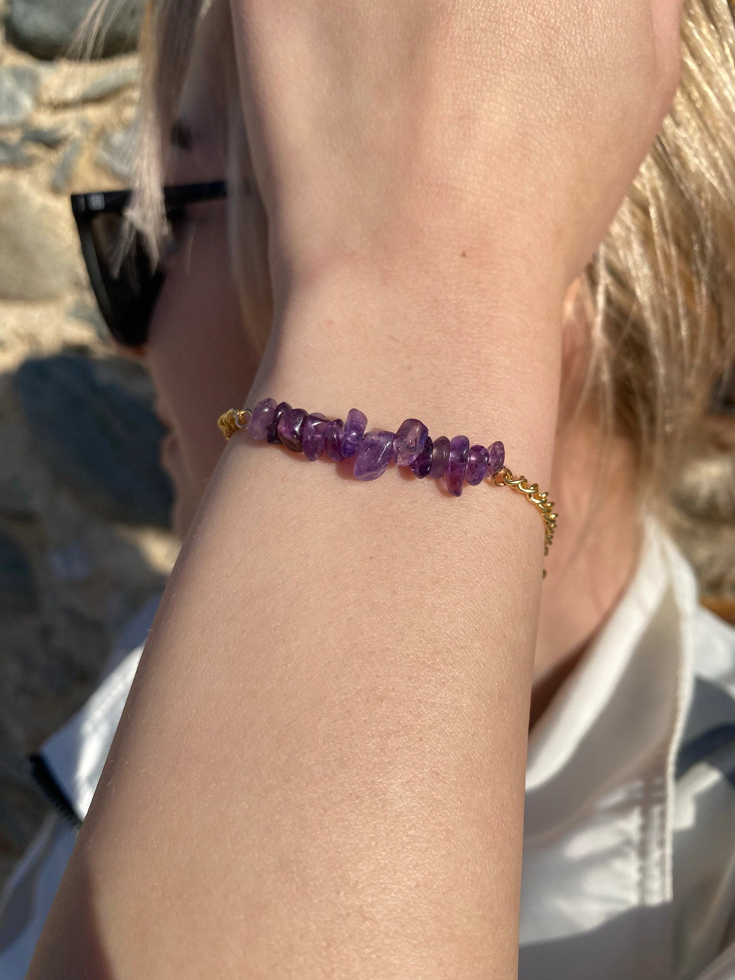 Handmade Amethyst Bracelet gemstone bracelet LUNARITY GARAGE