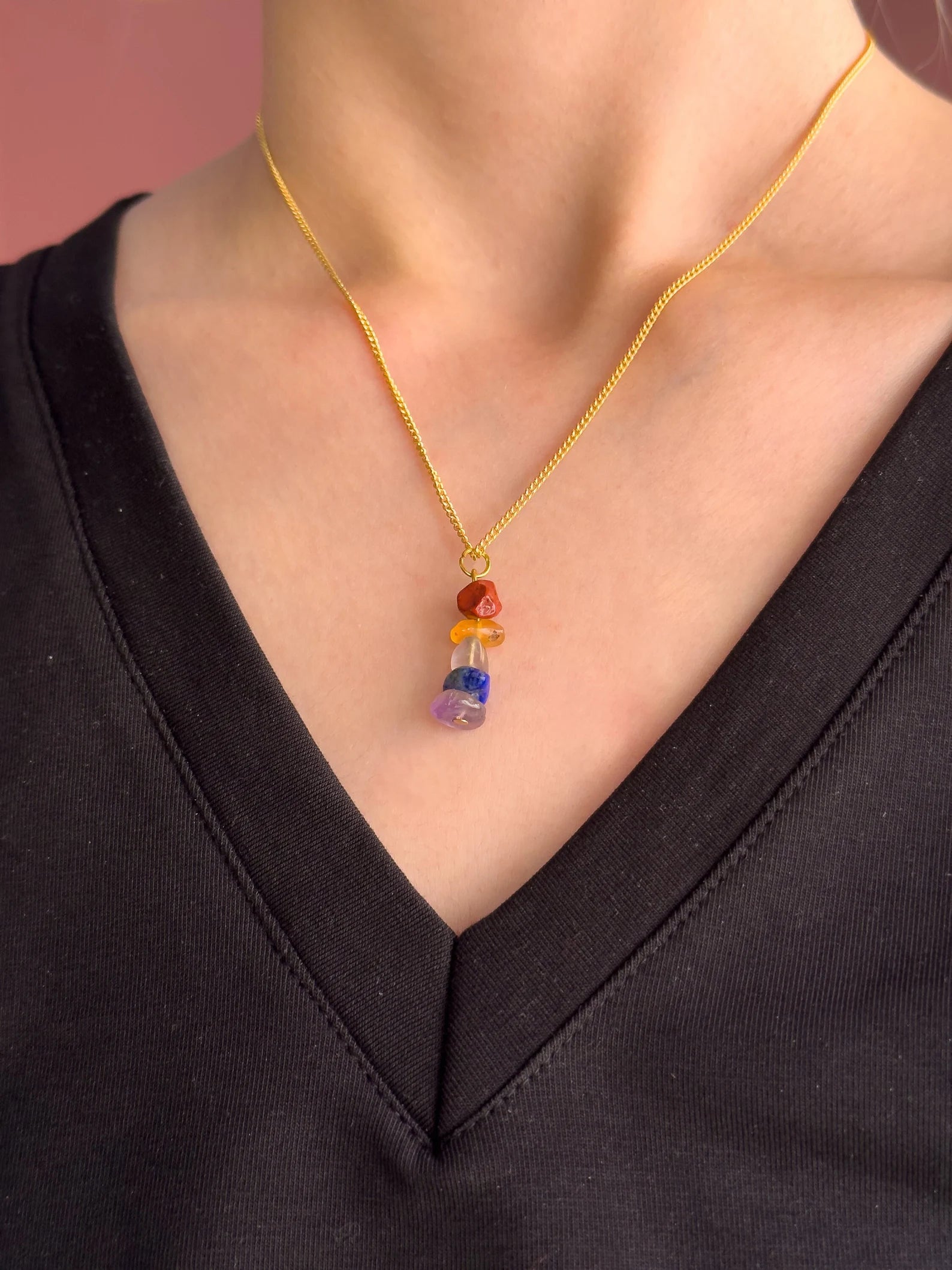Minimalist Pisces Zodiac Necklace necklaces LUNARITY GARAGE 16 Inches