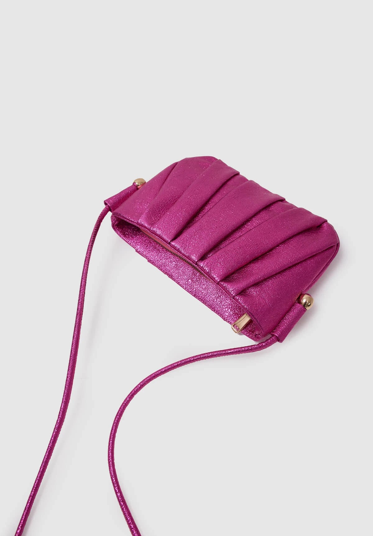 Metallic Long Strap Shoulder Bag shoulder bag LUNARITY GARAGE Pink