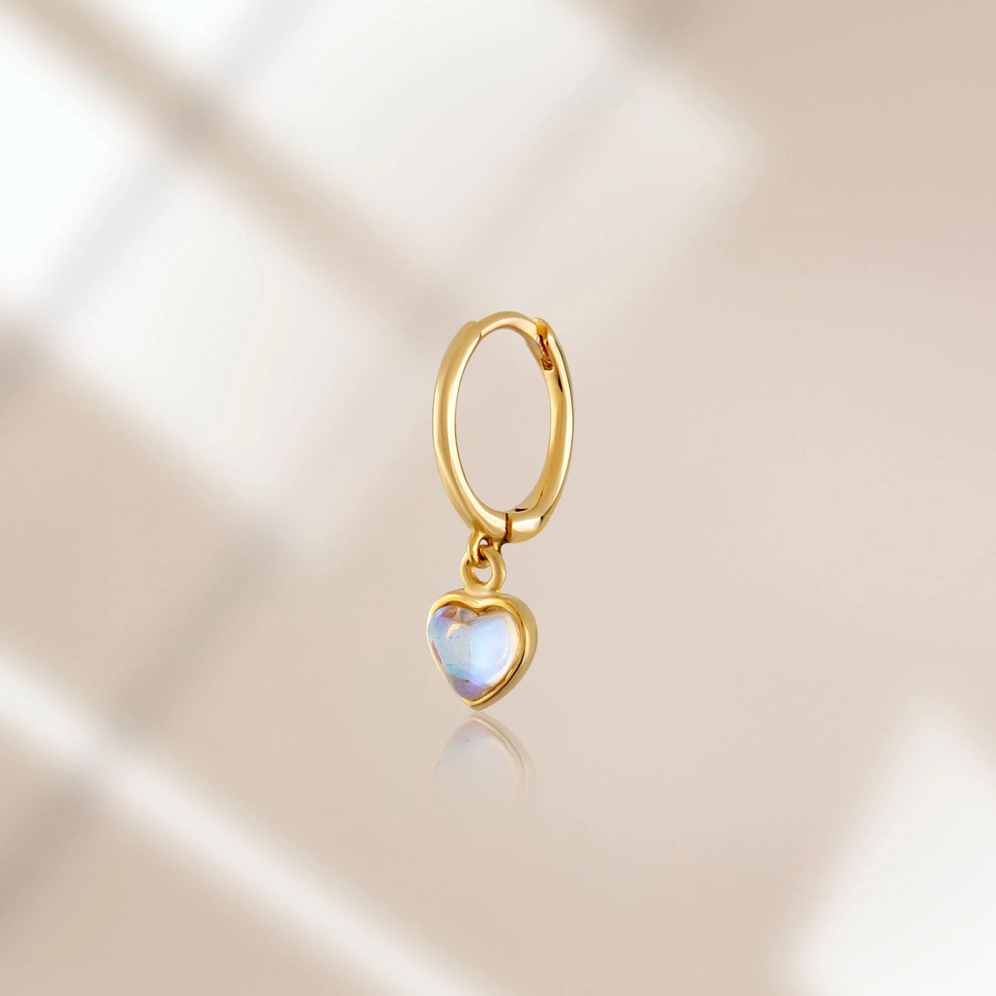 Heart Crystal Piercing earrings LUNARITY GARAGE