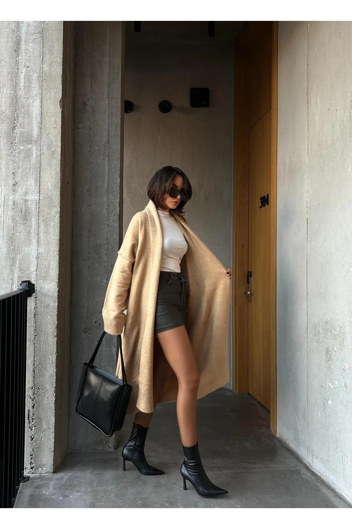 Oversized Gray Cardigan cardigan LunarityGarage