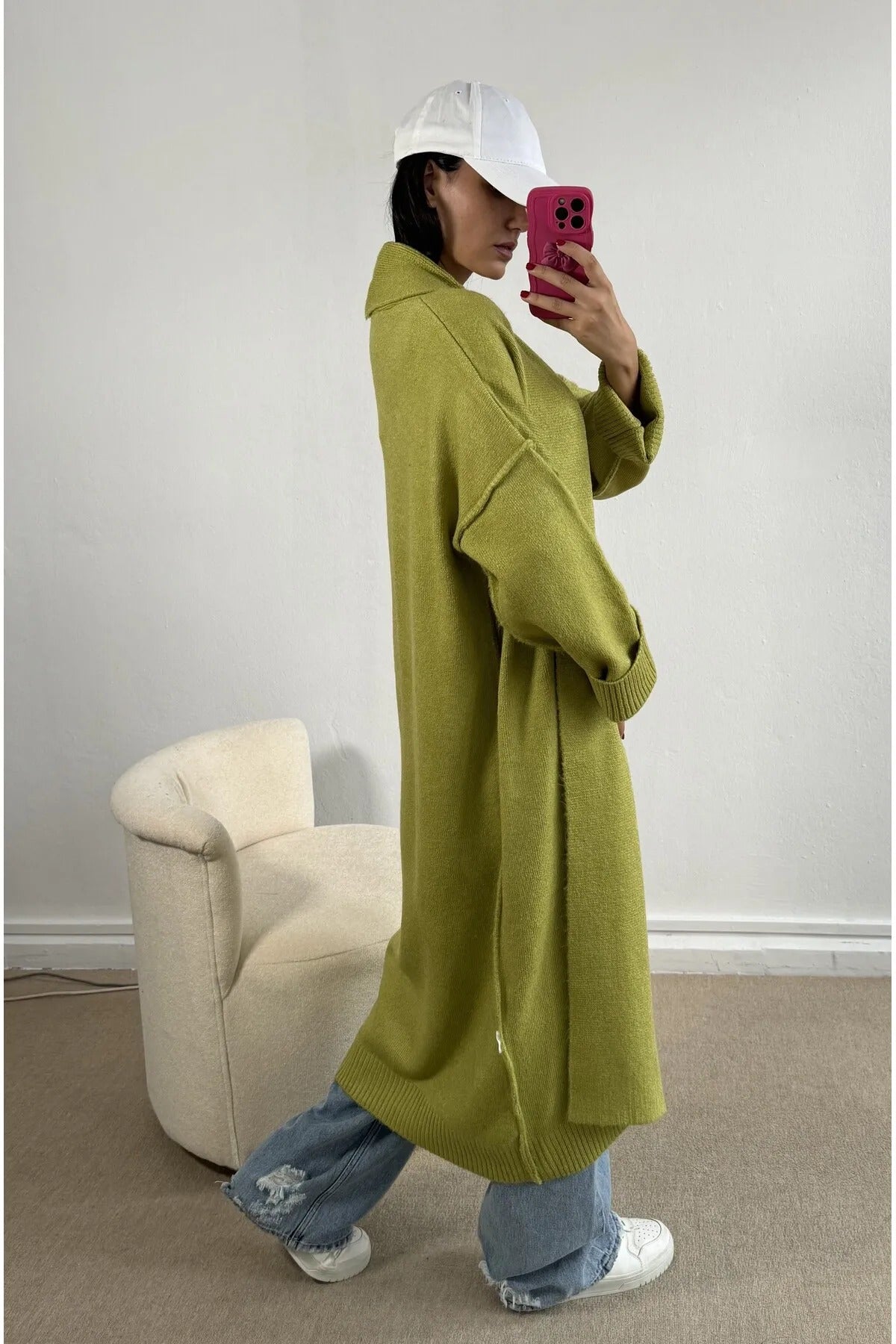 Oversized Gray Cardigan cardigan LunarityGarage