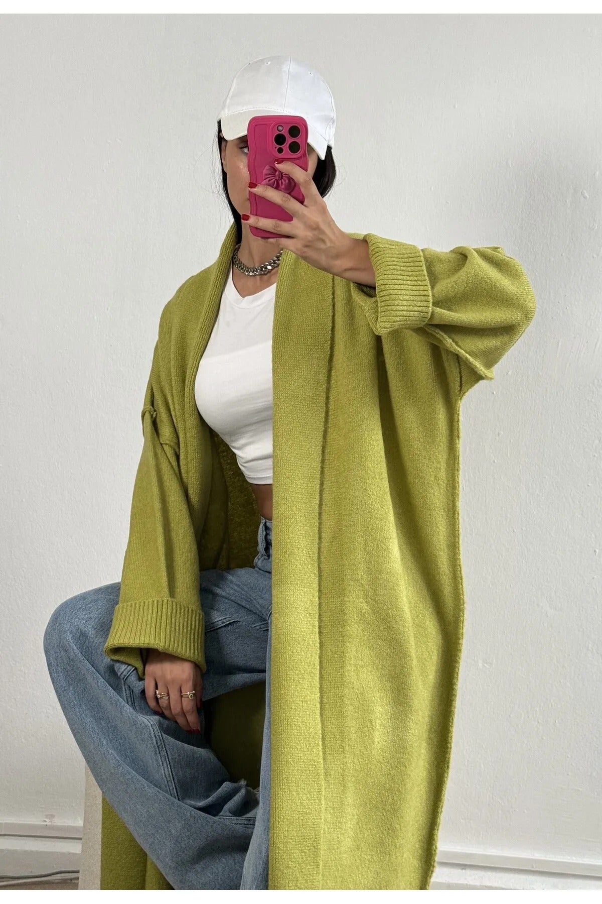 Oversized Gray Cardigan cardigan LunarityGarage