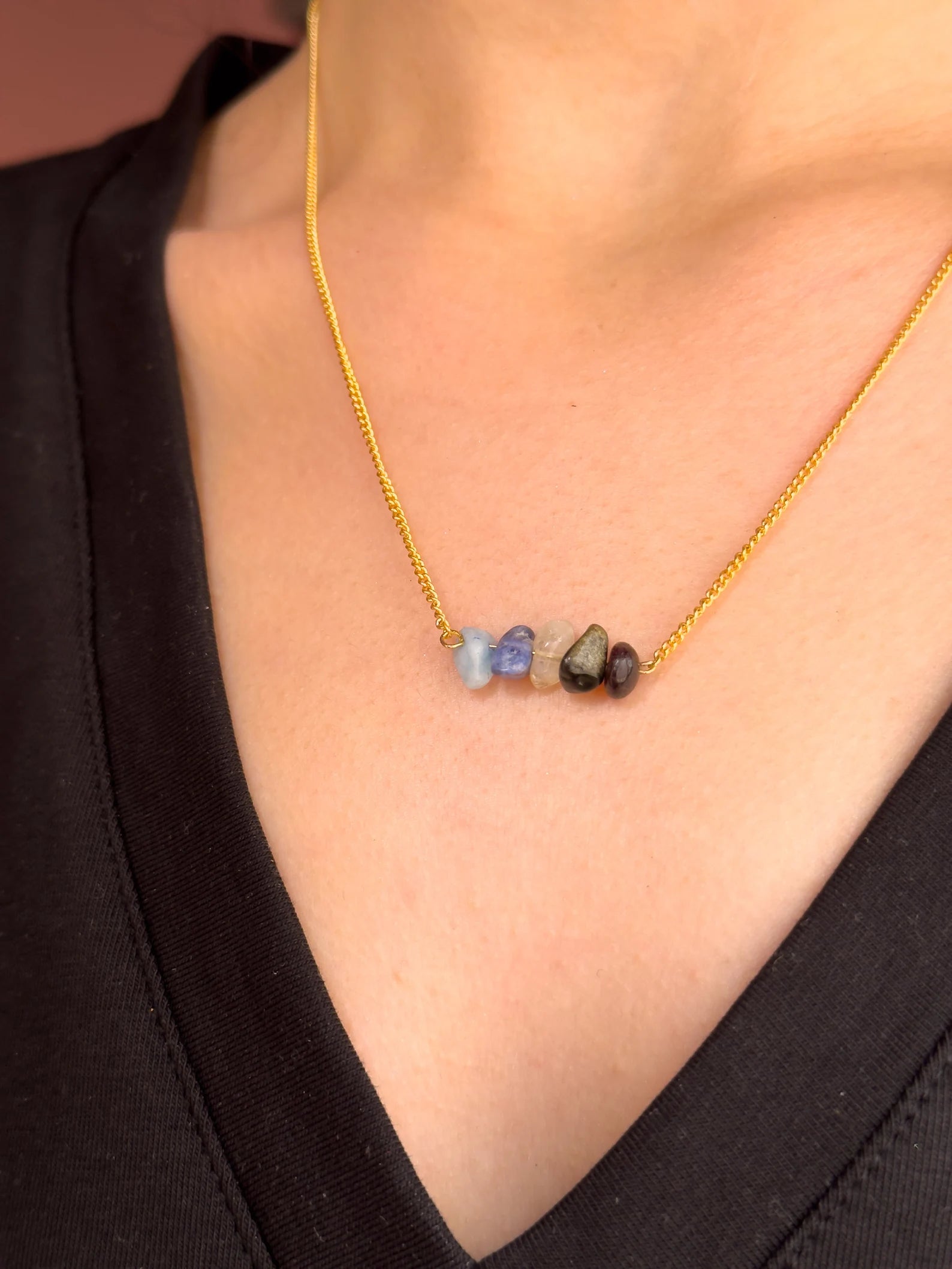 Scorpio Zodiac Bar Necklace necklaces LUNARITY GARAGE 16 Inches