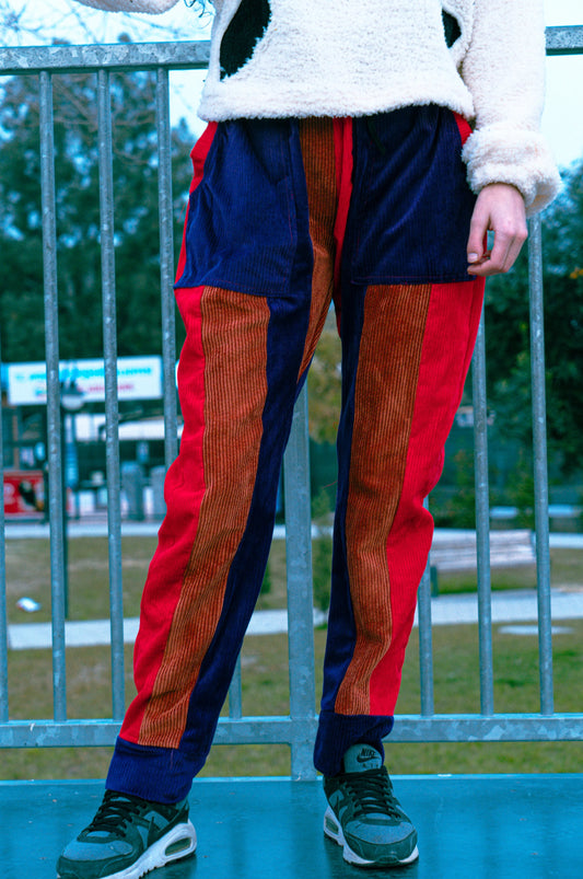 Velvet Multicolored Baggy Pants pants LUNARITY GARAGE   