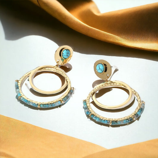 Turquoise Passions Earrings earrings LUNARITY GARAGE   