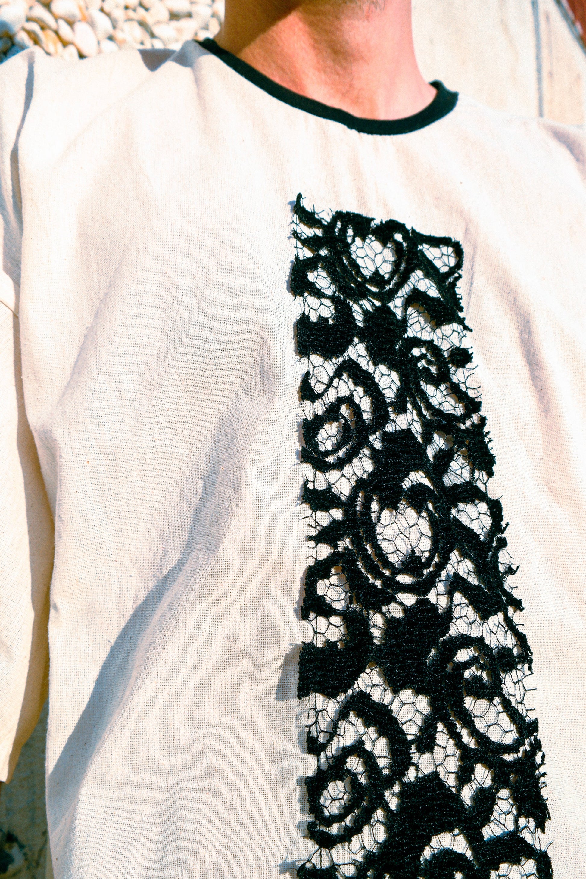 Midnight Lace Silk Tee T- Shirts LUNARITY GARAGE