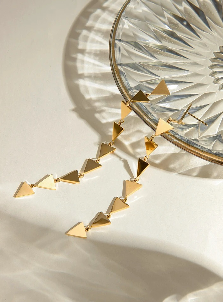 Geometric Triangle Earrings earrings LUNARITY GARAGE