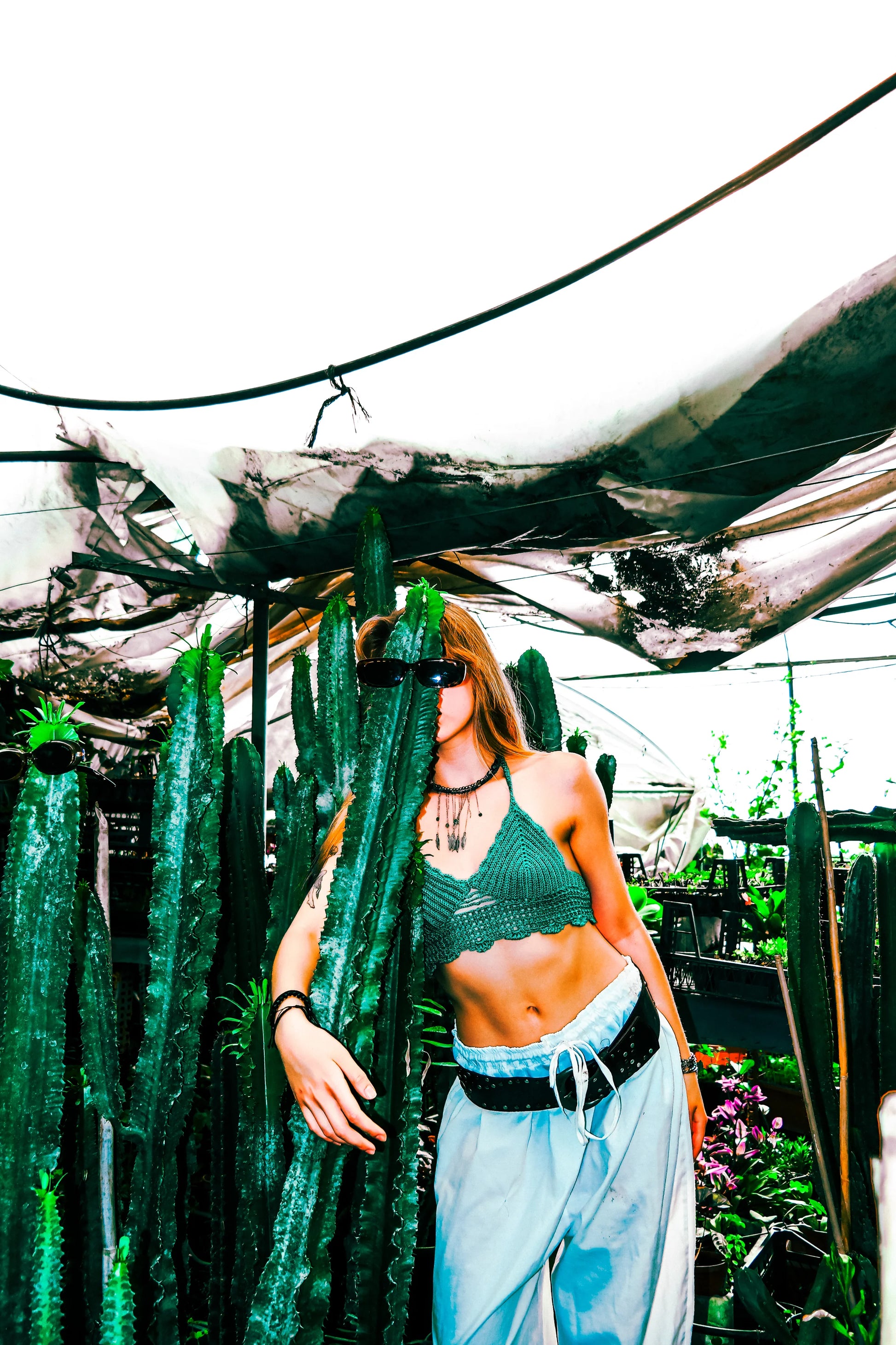 Enchanting Emerald Mesh Bralette bralette LUNARITY GARAGE