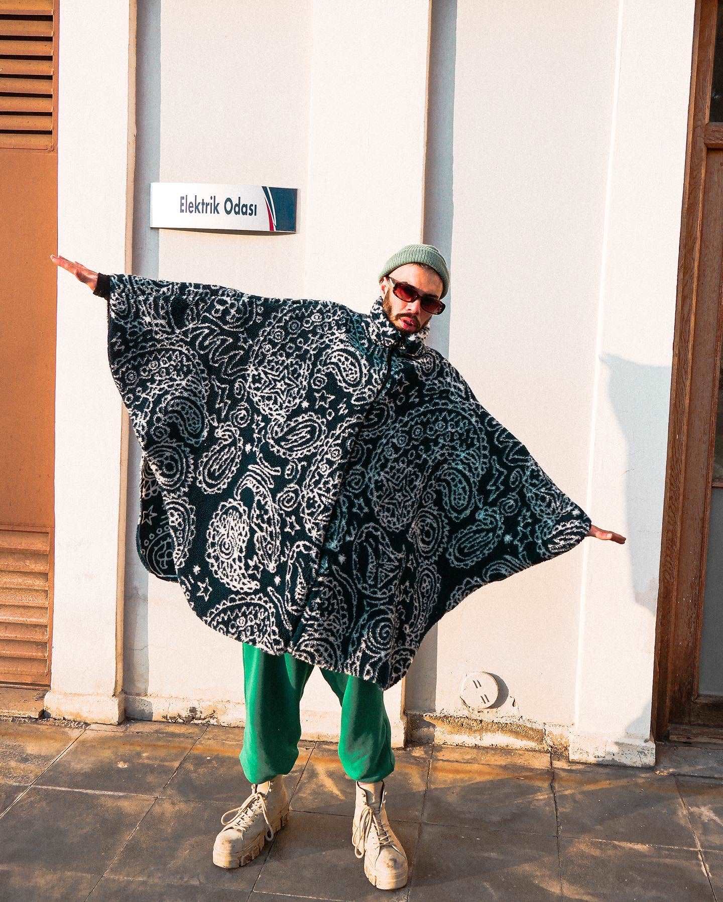 I'm Flying Plush Fabric Poncho poncho LUNARITY GARAGE   