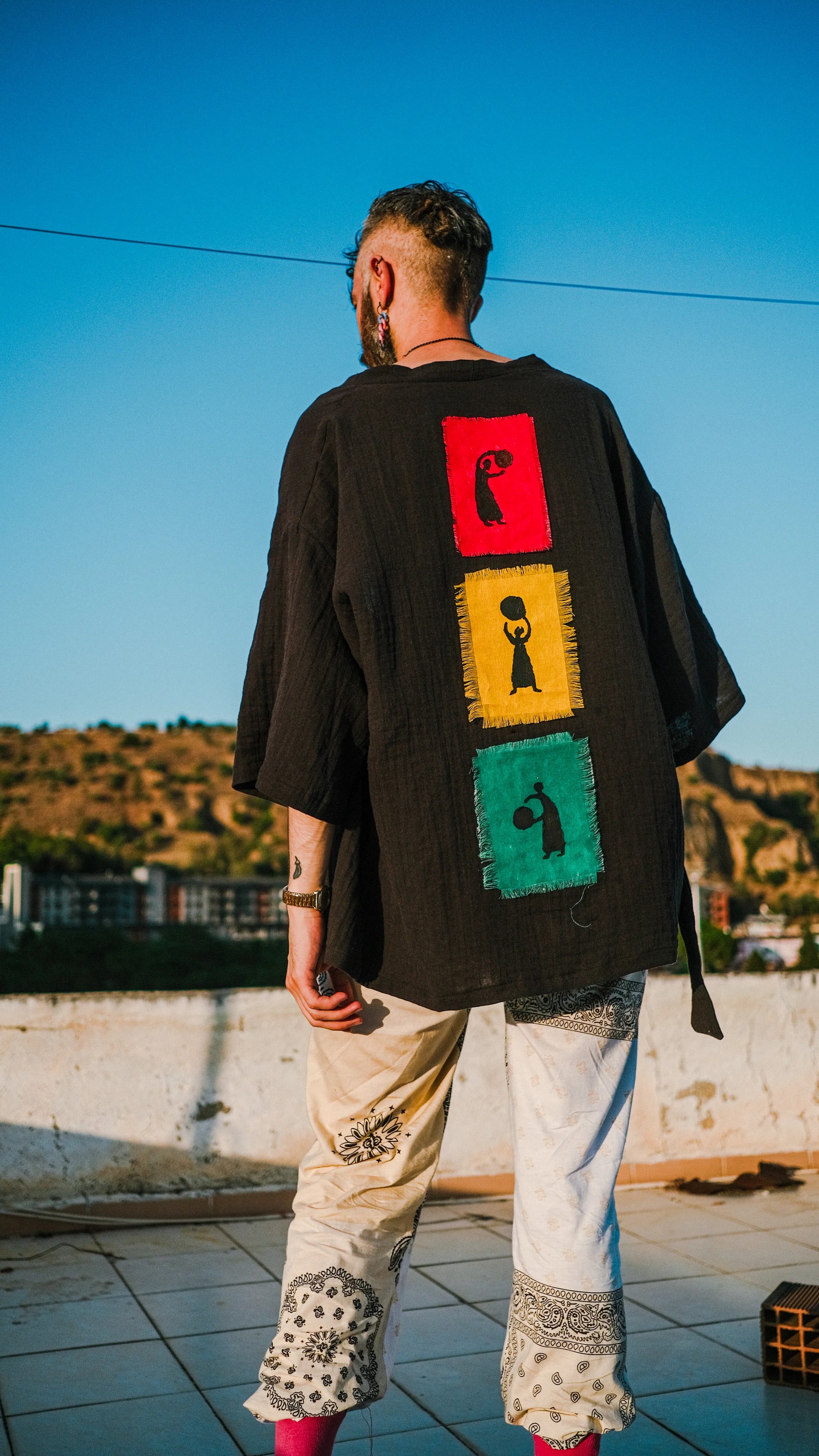 Black Ancient Dance Kimono kimono LUNARITY GARAGE X Small