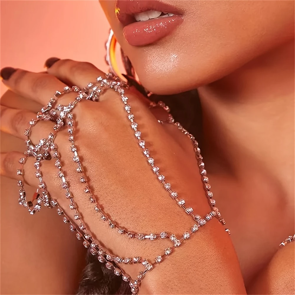 Festival Elegance Shiny Finger Bracelet Finger Bracelet LUNARITY GARAGE