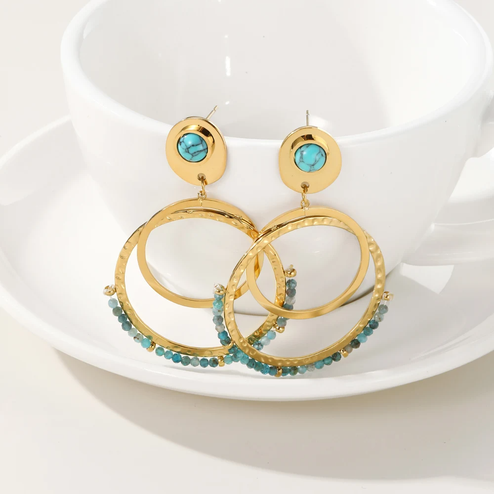 Turquoise Passions Earrings earrings LUNARITY GARAGE   