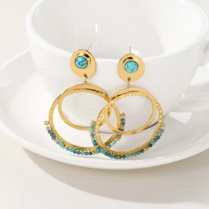 Turquoise Passions Earrings earrings LUNARITY GARAGE   