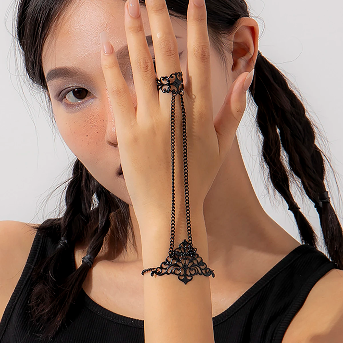 Gothic Diablo Cutout Cuff Bracelet arm bracelet LUNARITY GARAGE