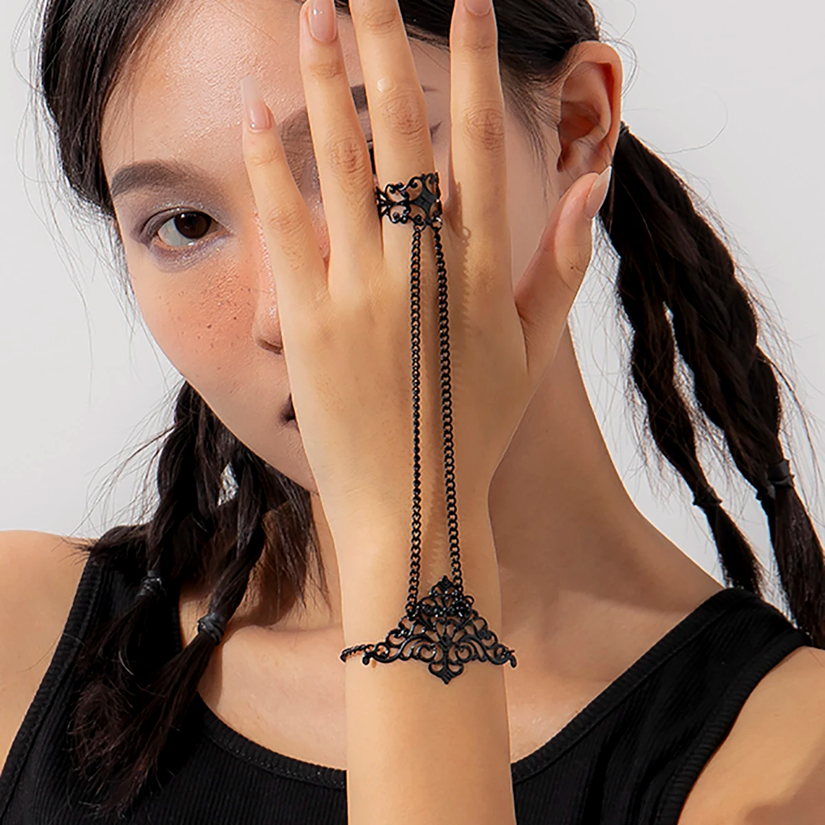 Gothic Diablo Cutout Cuff Bracelet arm bracelet LUNARITY GARAGE   